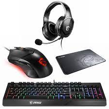 TECLADO+MOUSE+PAD+ AURICULAR Gaming MSI ADVENTURE